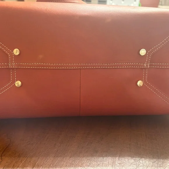 J. McLaughlin leather tote in cognac - Picture 2 of 8